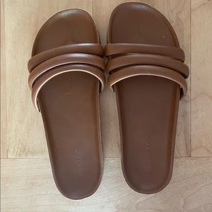 Old Navy, brown sandals, size 8